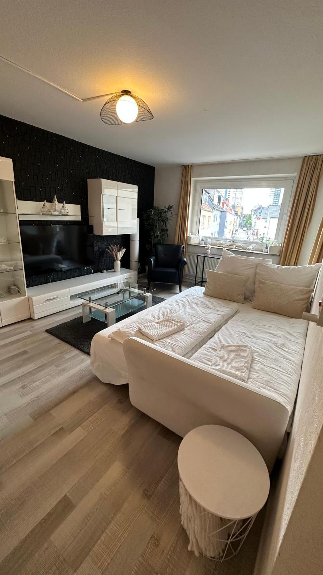 Fewo Am Deich 1 Zentral Mit Stadtblick Und Kontaktloser Check In Bremerhaven Extérieur photo